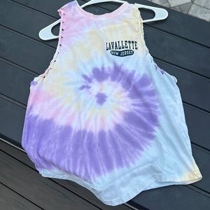 I am selling a jersey shore T-shirt Tie-dyed, and in great condition